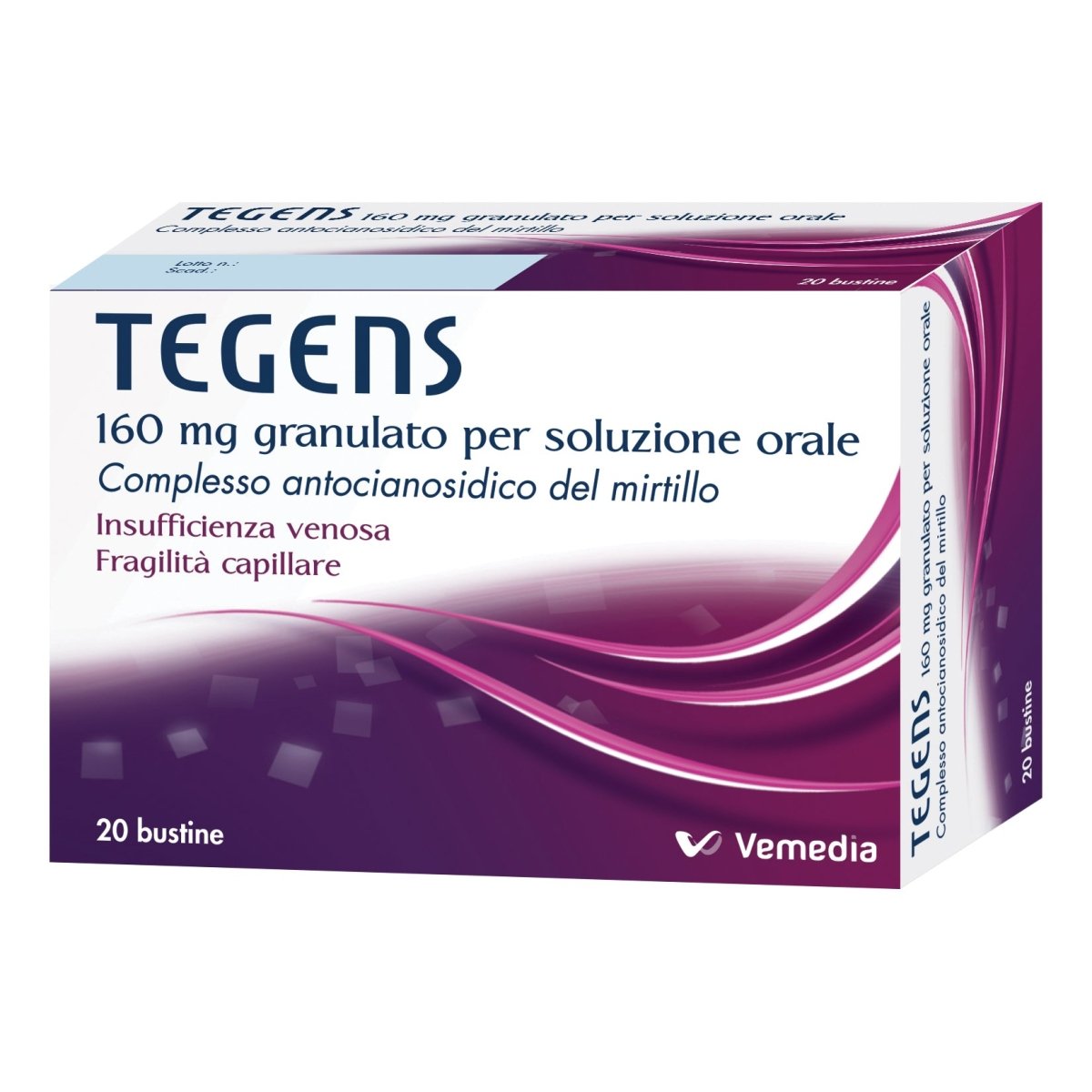 Tegens 160 mg 20 sachets granulés pour solution buvable