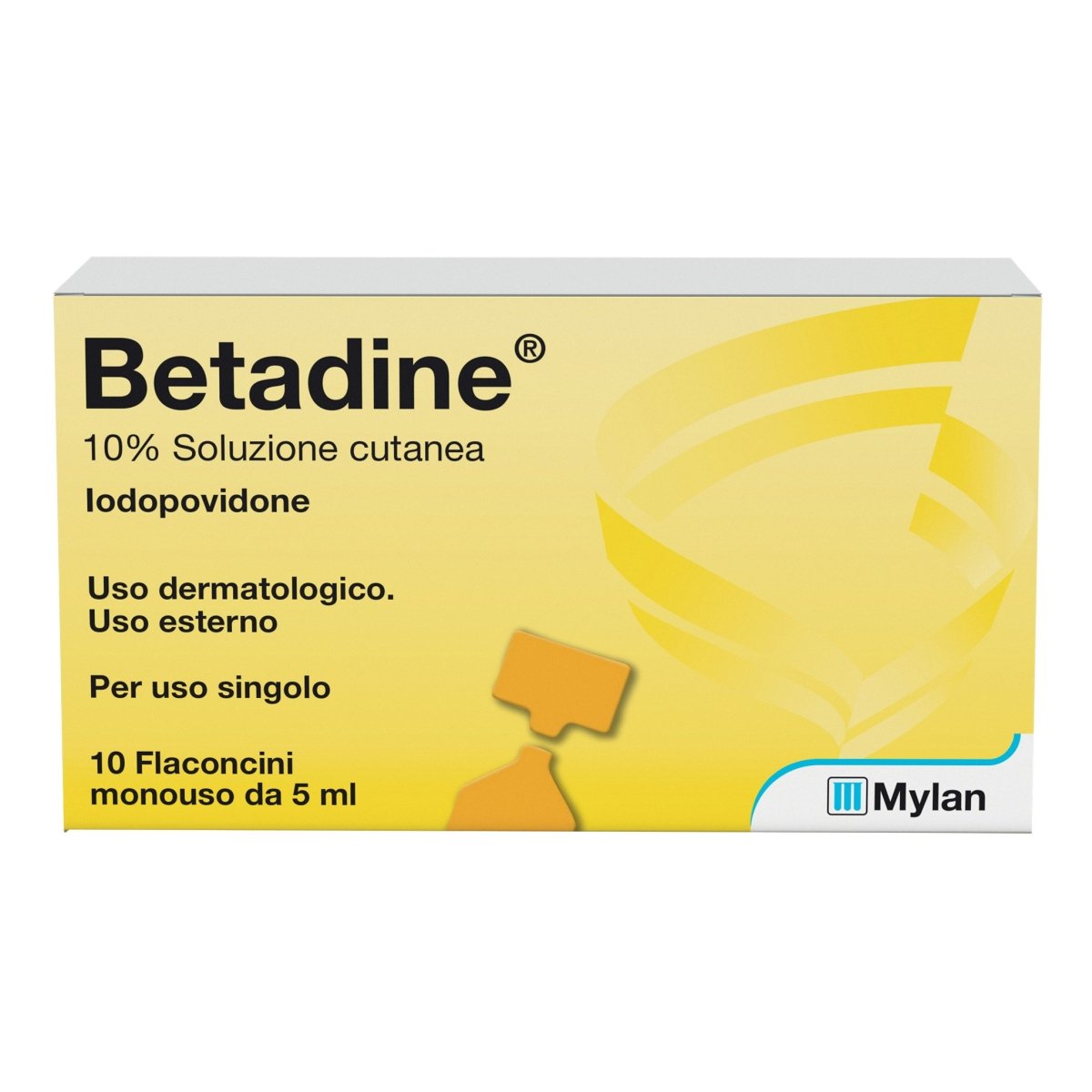 Betadine 10% 5 ml 10 vials cutaneous solution