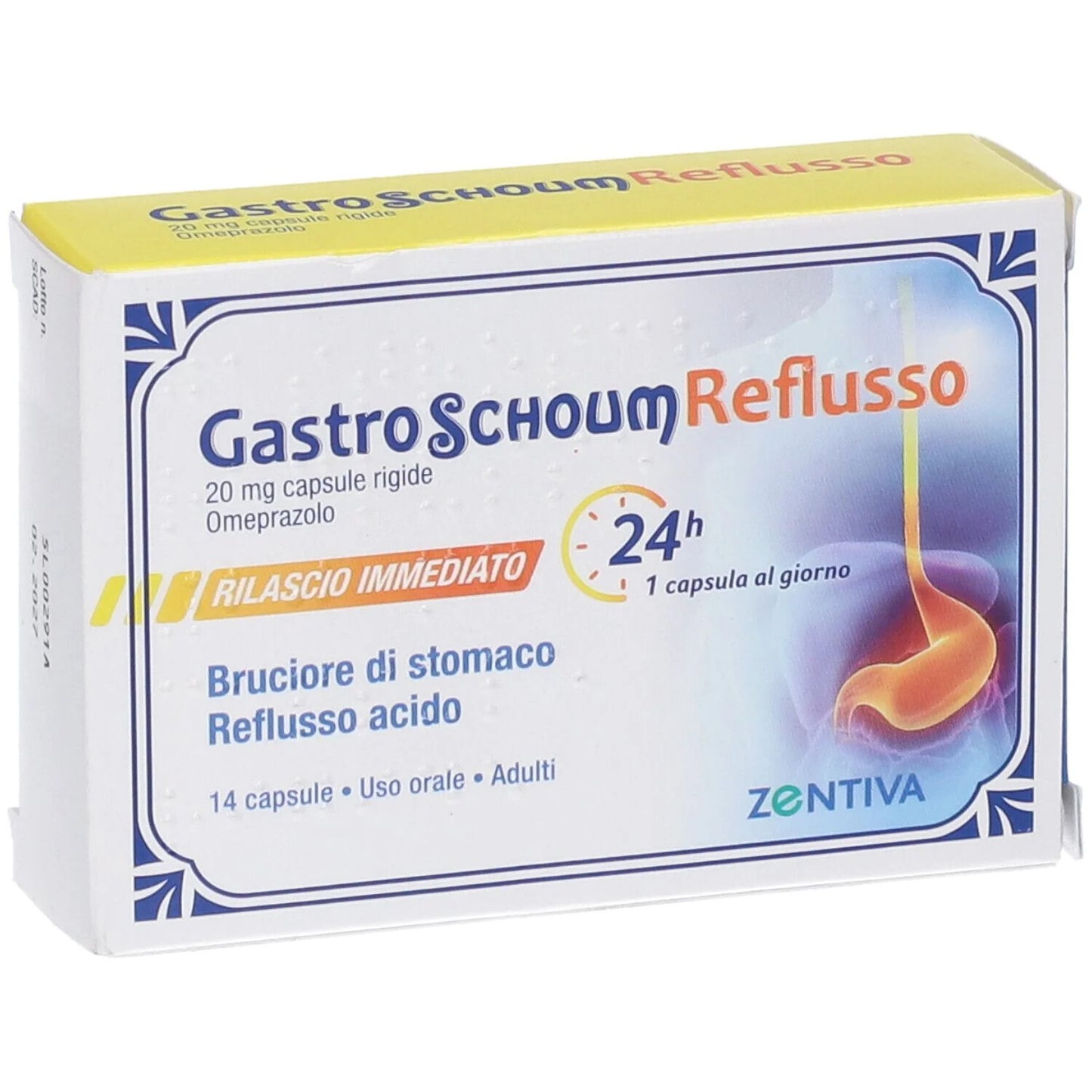 Gastroschoum Reflux Omeprazol 20 mg 14 harde capsules