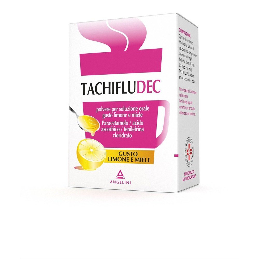 Tachifludec Limone e Miele Polvere 10 Bustine