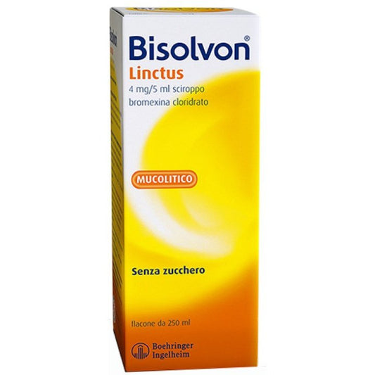 Bisolvon Linctus Sciroppo Mucolitico Tosse Grassa 250 ml