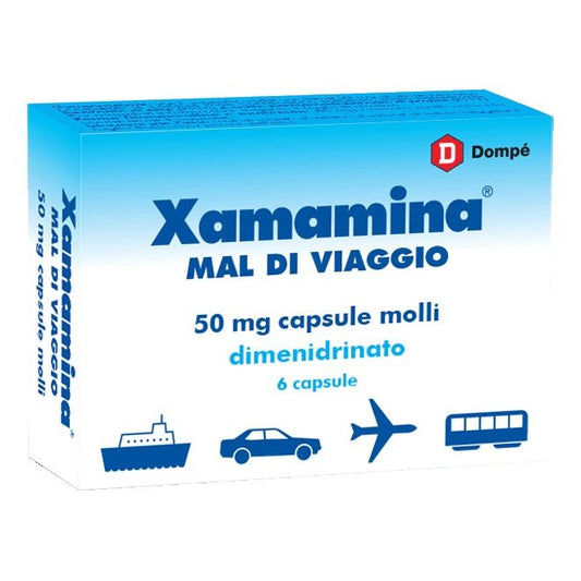 Xamamina Mal di Viaggio 50mg 6 capsule molli