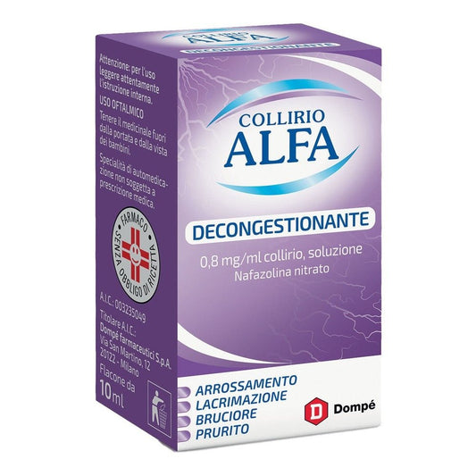 Collirio Alfa decongestionante 0,8mg/ml collirio soluzione 10ml