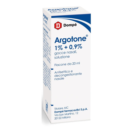 Argotone 1 % + 0, 9 % 20 ml gocce nasali soluzione