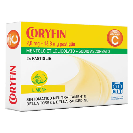 Coryfin 2, 8 mg + 16, 8 mg 24 pastiglie