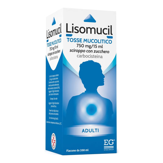 Lisomucil tosse 750 mg/15 ml 200 ml sciroppo