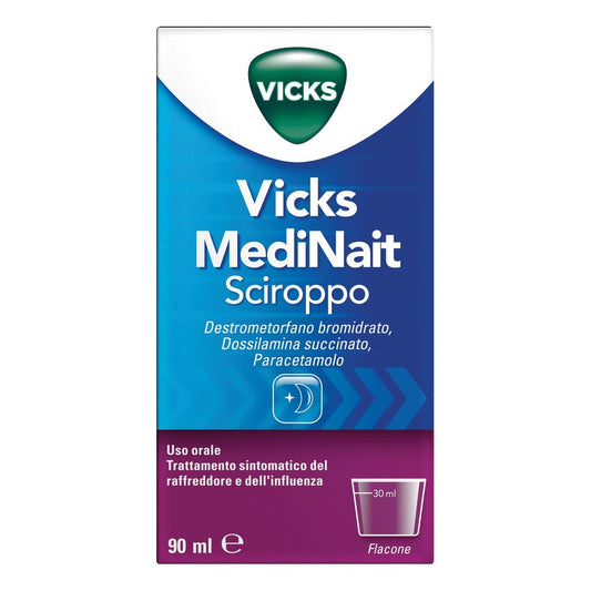 Vicks Medinait 0, 5 + 0, 25 + 20 mg/ml 90 ml sciroppo