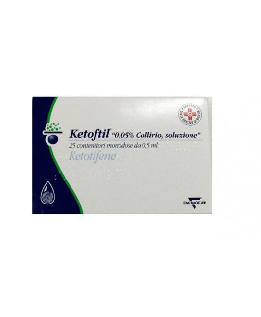 Ketotil 0, 05 % 25×0, 5 ml collirio soluzione