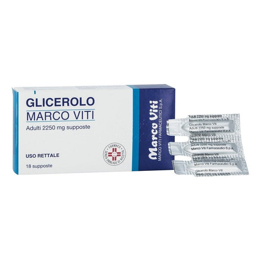 Glicerolo Marco Viti supposte adulti 2,250g 18 supposte