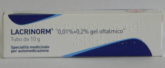 Lacrinorm 0, 01 % + 0, 2 % 10 g gel oftalmico