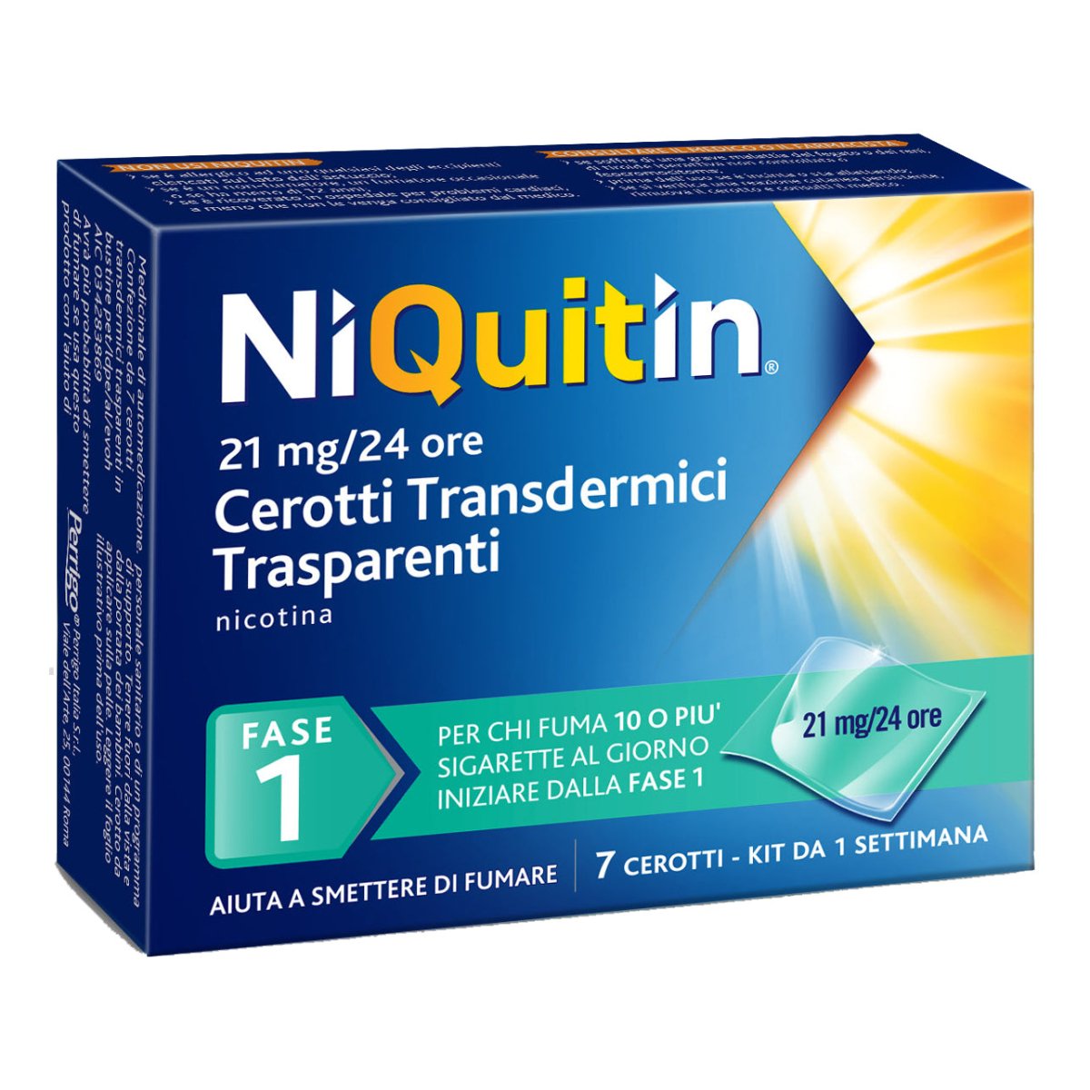 Cerotti transdermici 21 mg/24 h 7 cerotti trasparenti