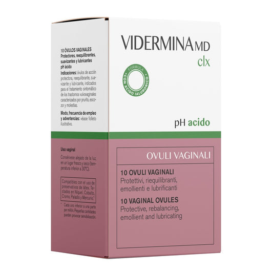 Vidermina CLX ovuli 10 pezzi antimicotico antibiotico