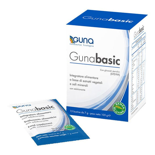 Gunabasic polvere 15 bustine alcalinizzante