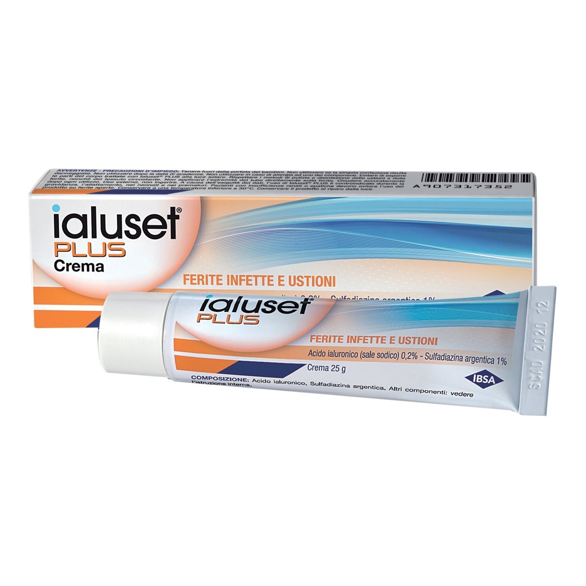 Ialuset Plus crema 25 g cicatrizzante antibatterica