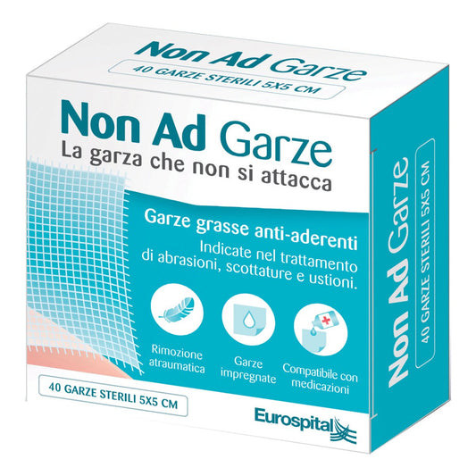 Garza paraffinata non adesiva 5×5 cm 40 pezzi