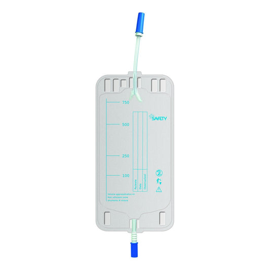 Sacca urina gamba 10 cm 10 pezzi valvola anti-reflusso