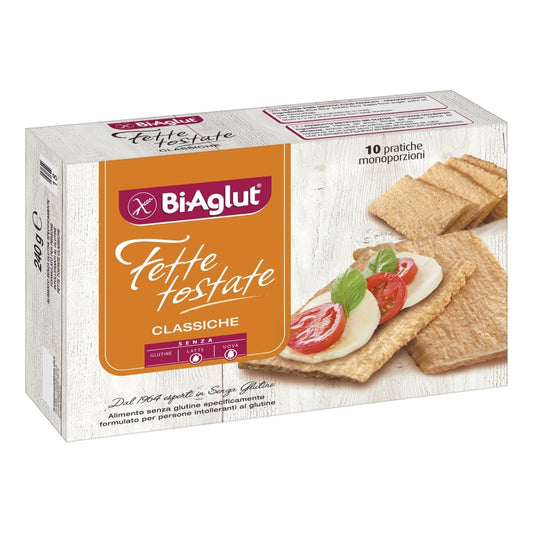 Biaglut fette tostate classiche 10 confezioni da 24 g