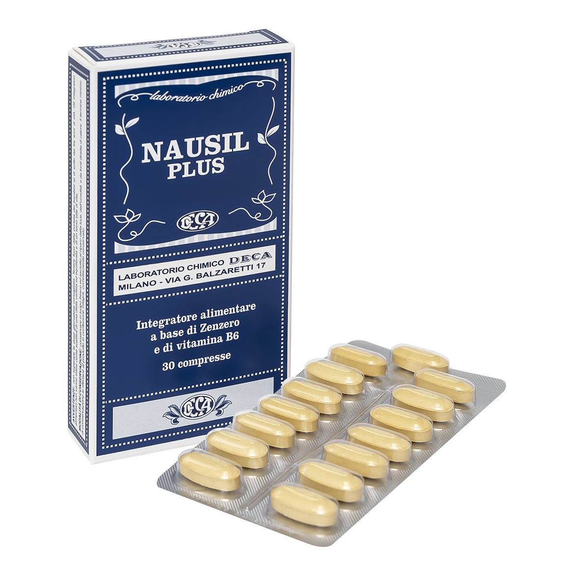 Nausil Plus 30 compresse anti-nausea + fermenti