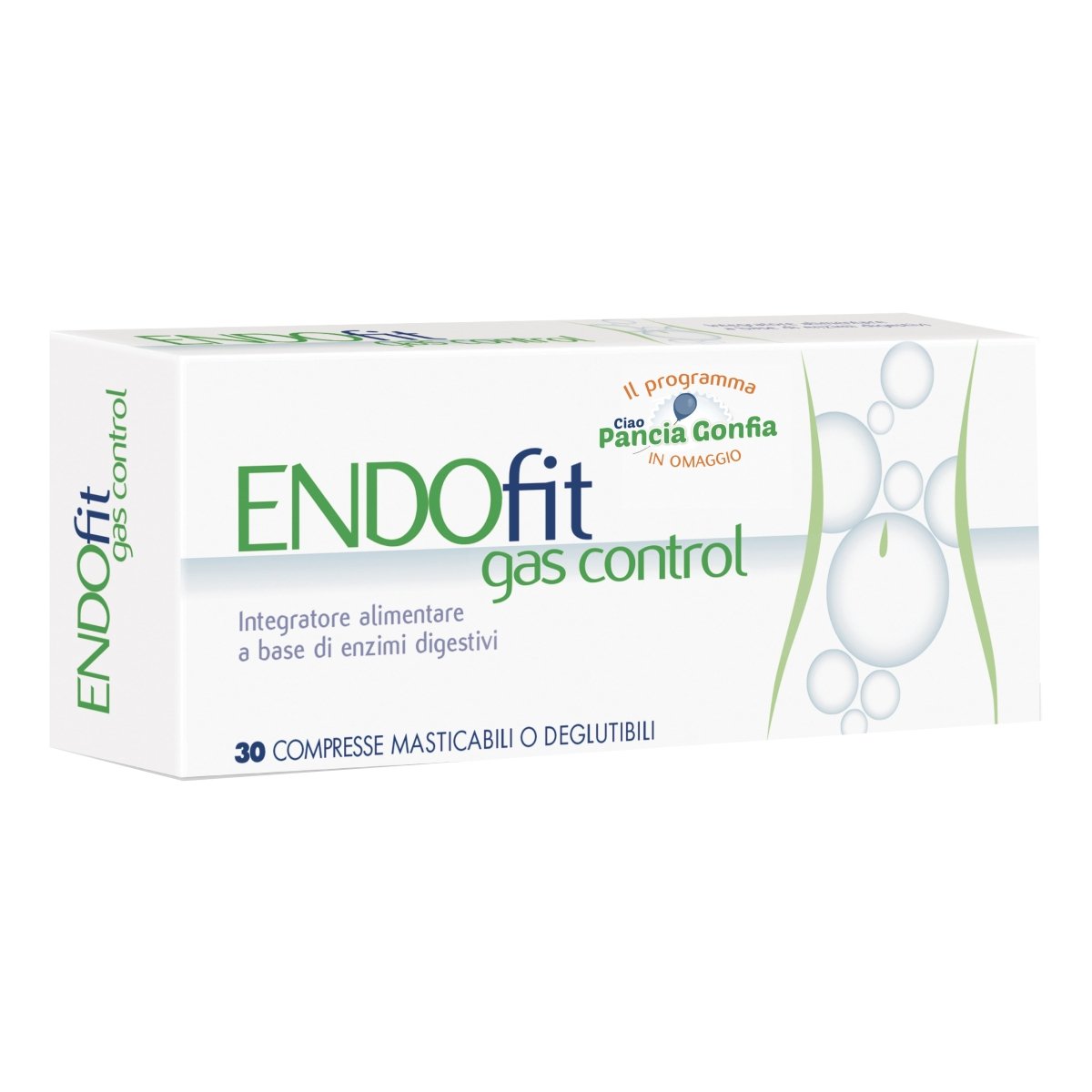 Endofit Gas Control 30 compresse gonfiore addominale