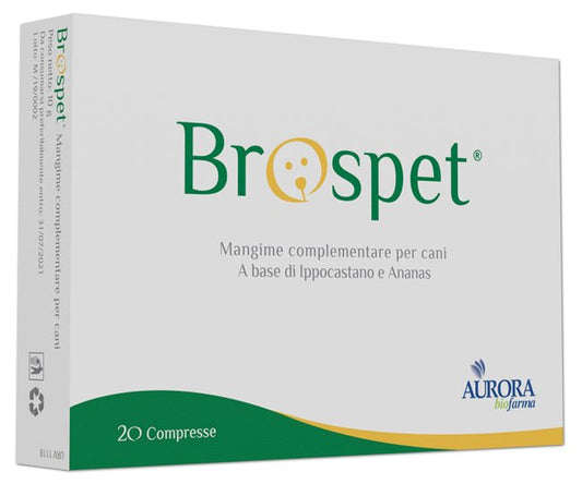 Brospet 20 compresse respiratorio veterinario