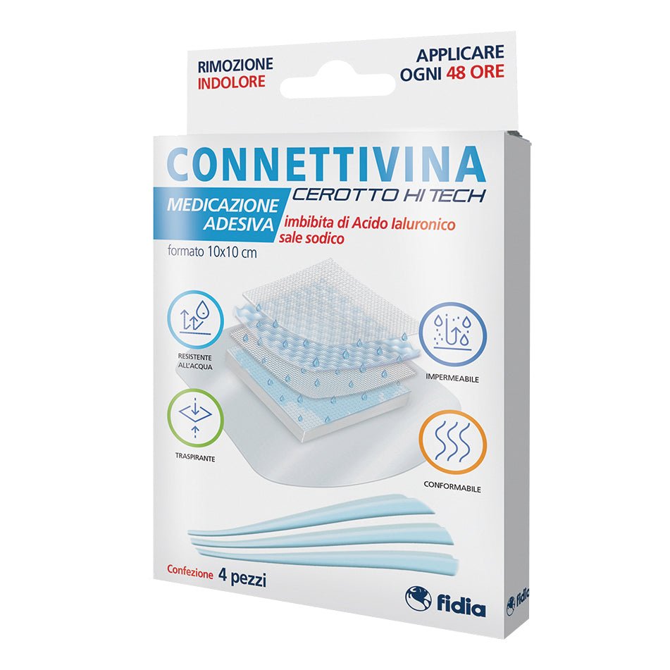 Connettivina Cerotto Hi-Tech 10×10 cm medicato