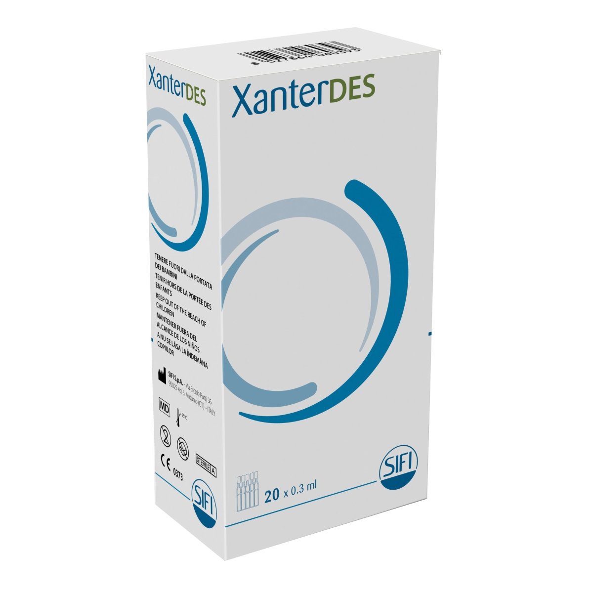 Xanterdes soluzione oftalmica 20 flaconi protezione occhi