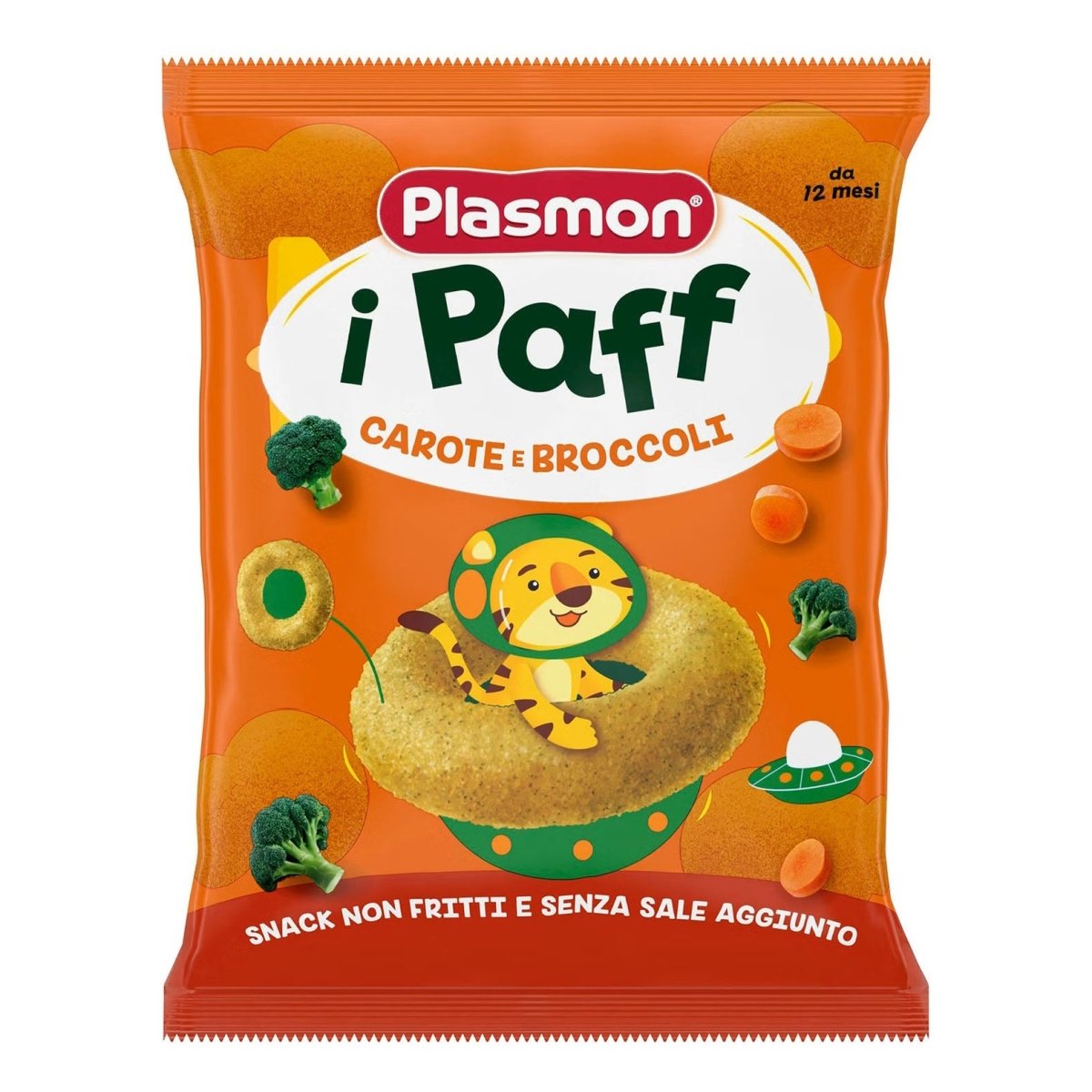 Plasmon Paff anellini broccoli‑carote 15 g snack baby