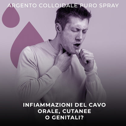 Argento Colloidale Puro Spray mal di gola