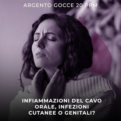 Argento Colloidale Puro mal di gola