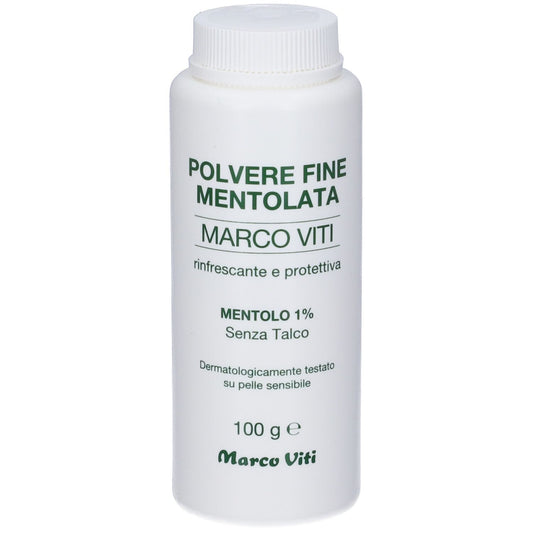 Polvere fine mentolata Marco Viti, flacone da 100 g