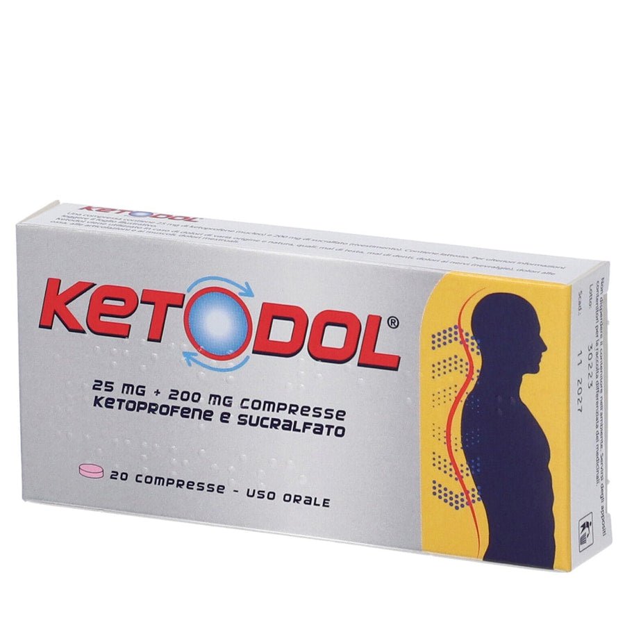 Ketodol 25mg + 200mg 20 compresse