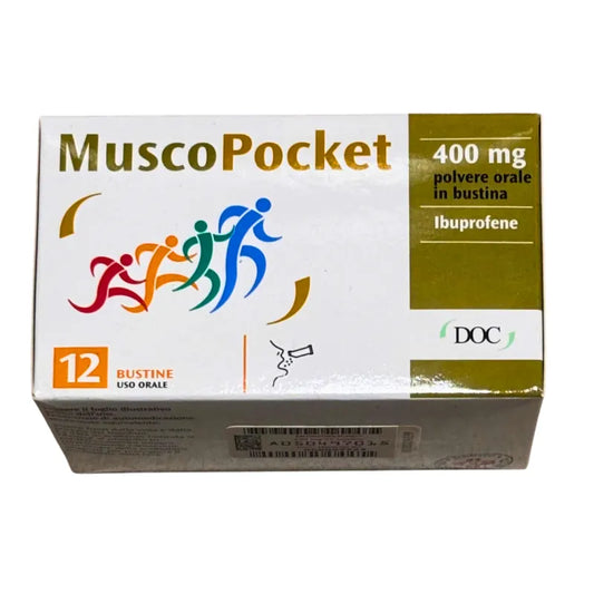 Muscopocket Ibuprofene 400 mg 12 bustine