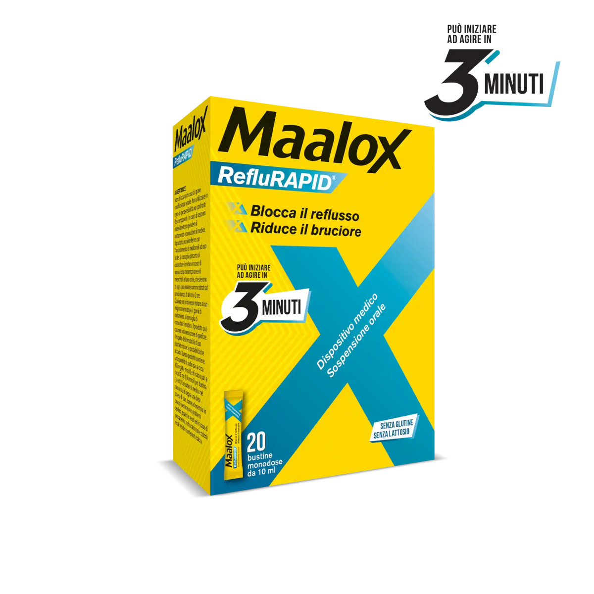 Maalox Reflurapid 20 bustine