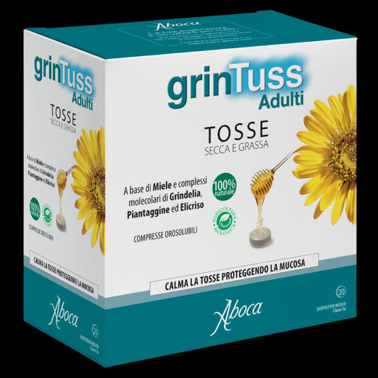 Grintuss 20 Tabletten Poliresin trockener/fetter Husten
