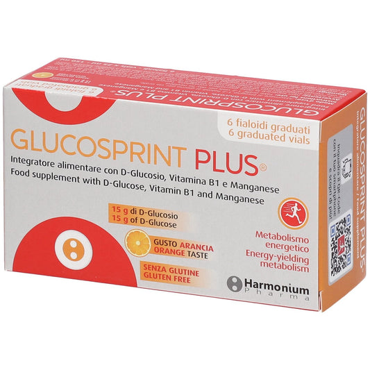 Glucosprint Plus arancia 6 flaconcini glicemia