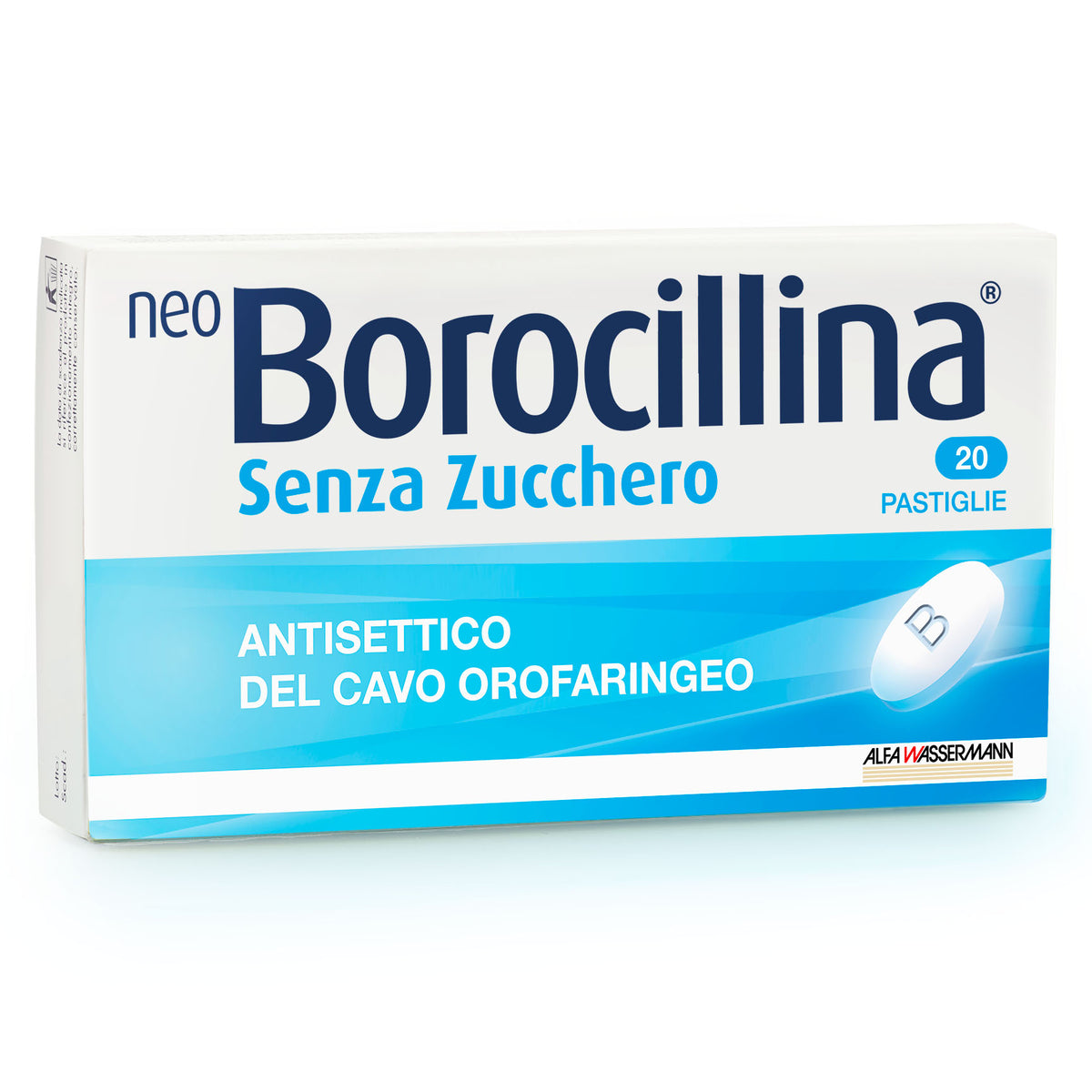 1,2 MG + 20 MG PASTIGLIE SENZA ZUCCHERO 20 PASTIGLIE IN BLISTER PVC-PE-PVDC/AL