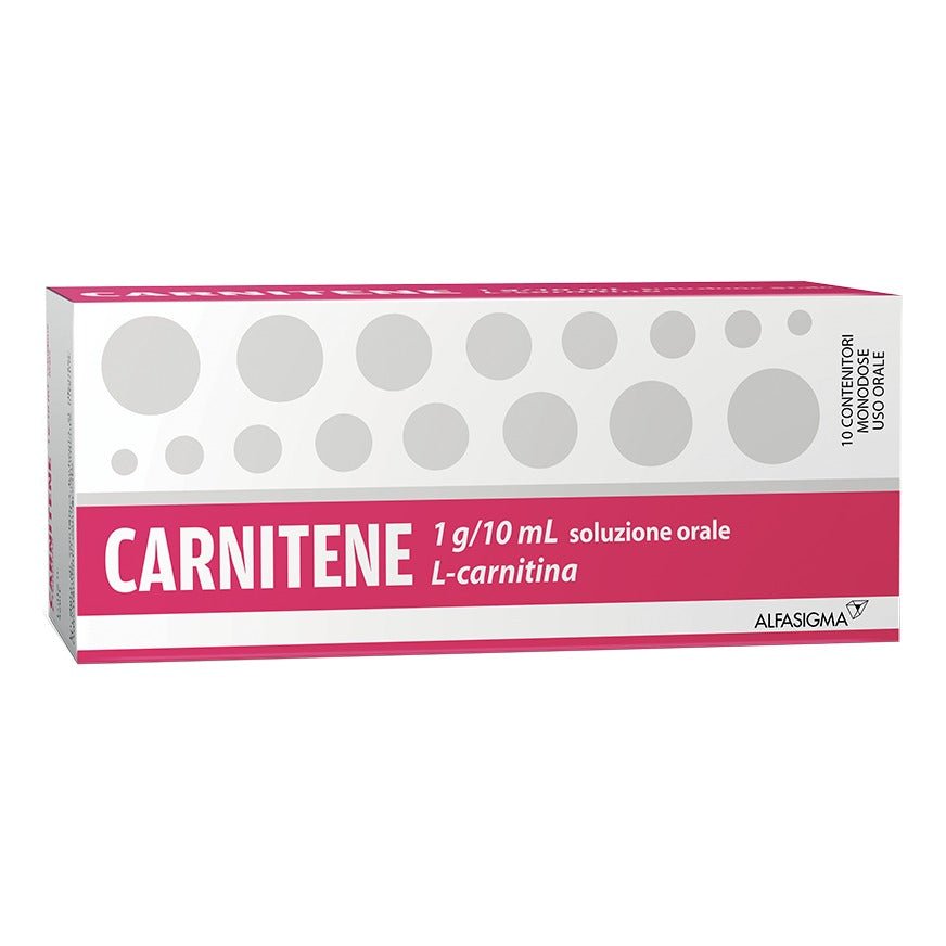 Carnitene 1 g/10 ml 10 monodose soluzione orale