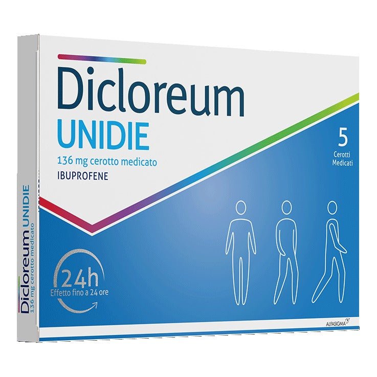 Dicloreum Unidie 136 mg 5 cerotti medicati