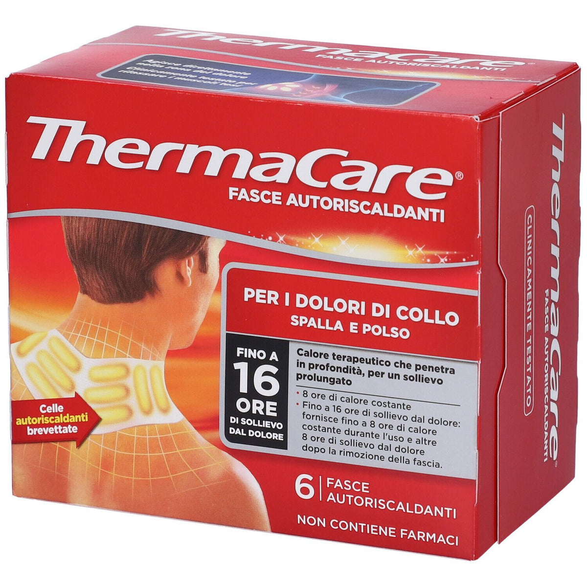 Thermacare Self-Heating Therapeutic Heat Bands Neck Shoulder Wrist 6 Pieces