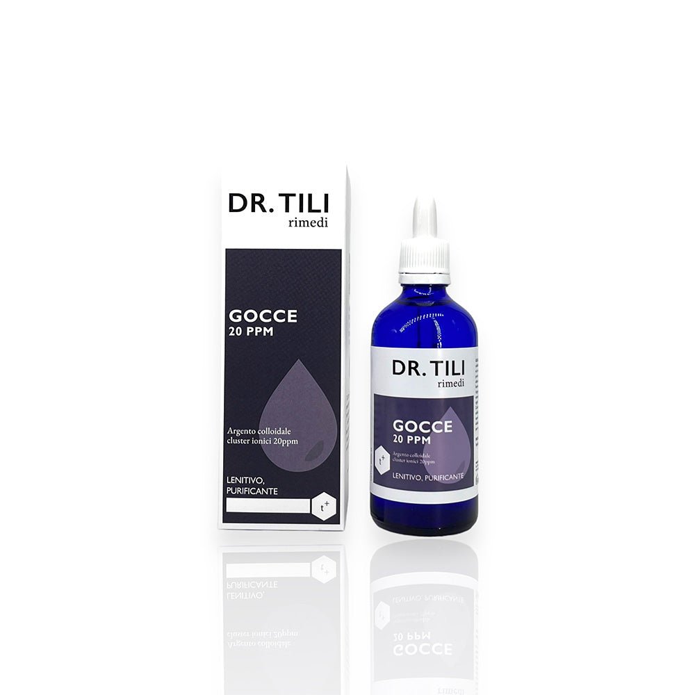 Argento Colloidale Puro cluster ionico 20 ppm 100ml Dr.Tili