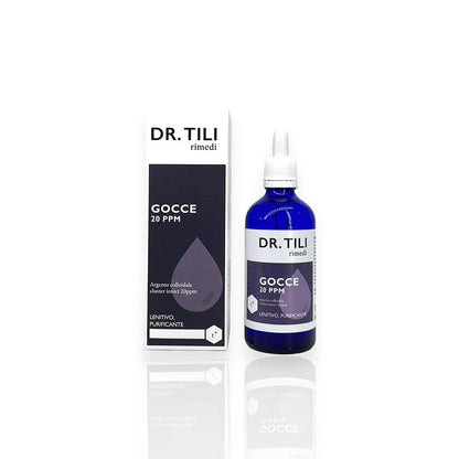 Argento Colloidale Puro cluster ionico 20 ppm 100ml Dr.Tili