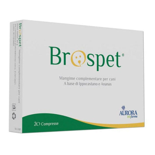 Brospet 20 compresse respiratorio veterinario