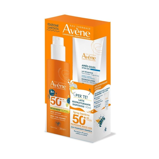 Avène Children's Solar Spray SPF 50+ Face and Body 200 ml + Free Aftersun 50 ml