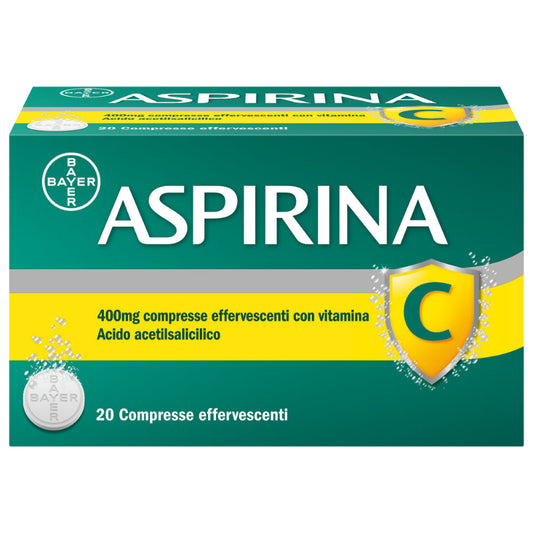 Aspirina C 20 Compresse Effervescenti 400+240 mg - MINSAN 004763330