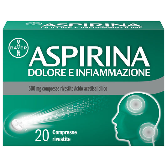 Aspirina Dolore Infiammazione 20 Compresse 500 mg - MINSAN 041962034