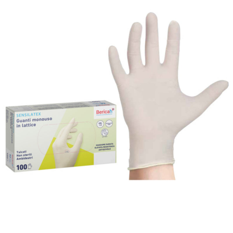 Sensilatex Neutral gepuderte Latexhandschuhe