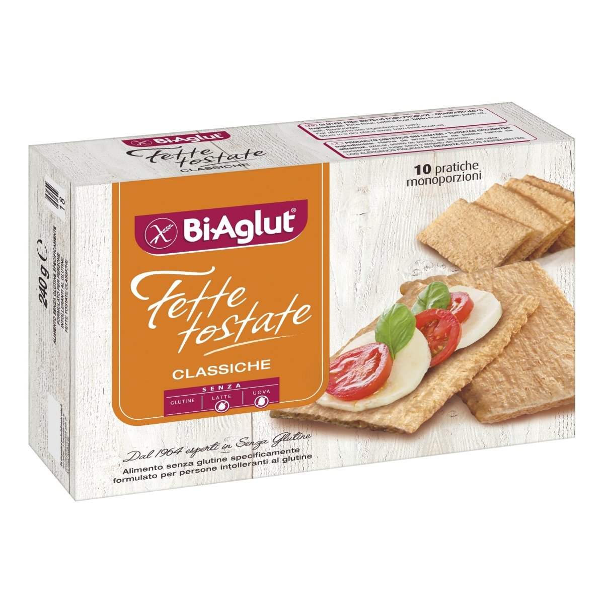 Biaglut tranches grillées classiques 10 paquets de 24 g