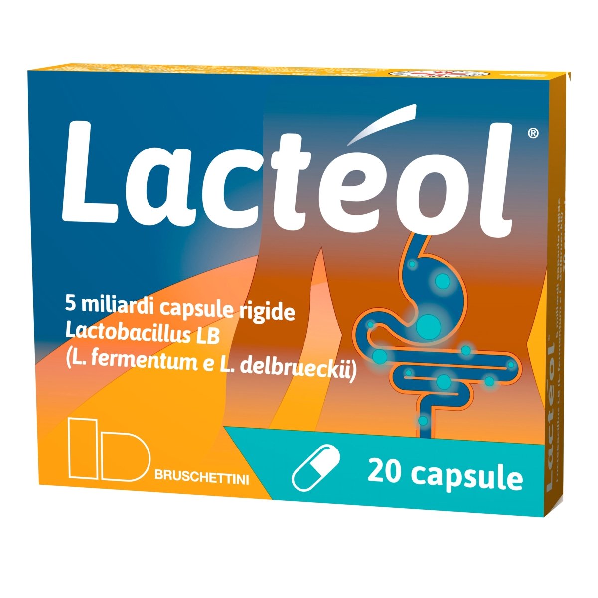 Lacteol 10 Milliarden Pulver zum Einnehmen + 5 Milliarden Hartkapseln 20 Kapseln