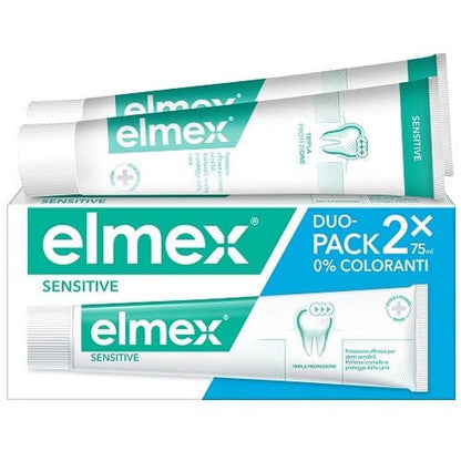 Elmex Sensitive Dentifrice au Fluorure Aminé 2x75 ml