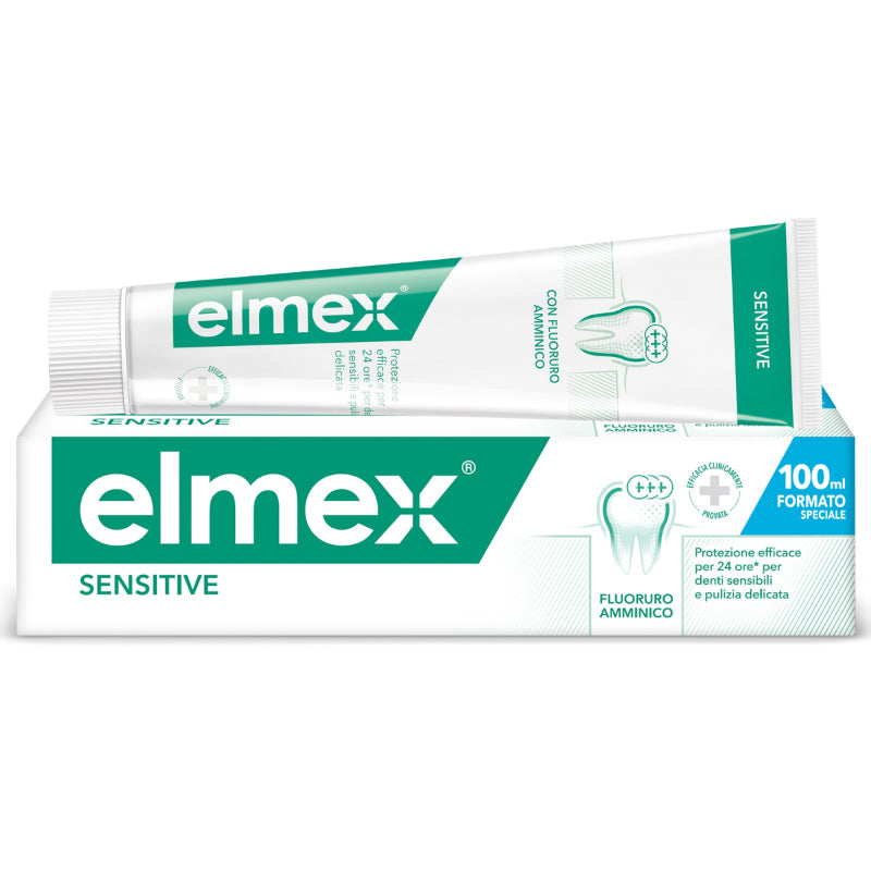 Elmex Dentifricio Sensitive con Fluoruro Amminico 2x75 ml - MINSAN 972388666